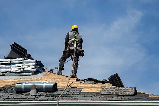 Professional Roof Replacement technician working in Rockwood, PA
